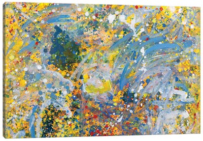 Happy Ending To A Fight Canvas Art Print - Similar to Jackson Pollock