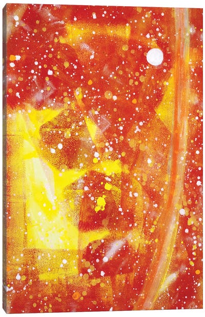 Hot Night Canvas Art Print - Similar to Jackson Pollock