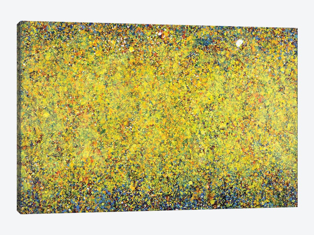 Yellow Maples And Gibbous Moon by Yolanda Fernandez-Shebeko 1-piece Canvas Art