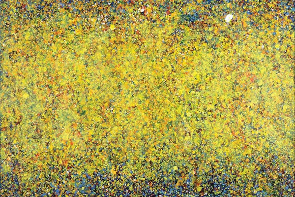 Yolanda Fernandez-Shebeko: Yellow Maples And Gibbous Moon by Yolanda Fernandez-Shebeko