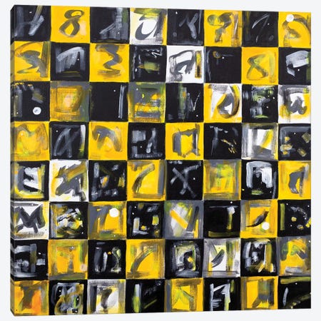 Black, Grey, Gold Canvas Print #YFS91} by Yolanda Fernandez-Shebeko Canvas Wall Art