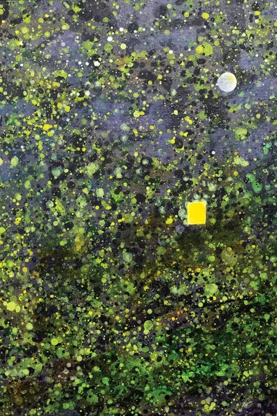 Yolanda Fernandez-Shebeko: Japanese Lanscape With Window And Moon by Yolanda Fernandez-Shebeko