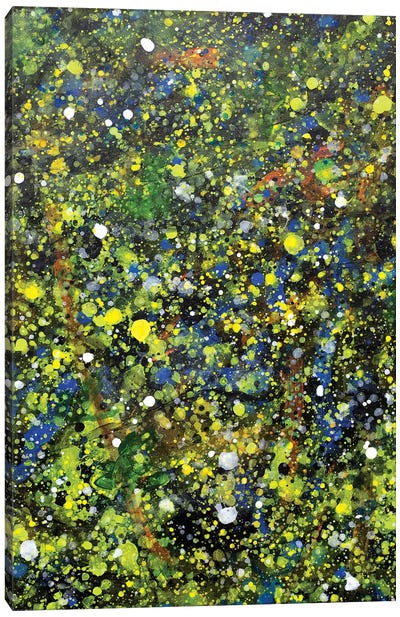 Oak Leaves And Stars I Canvas Art Print - Similar to Jackson Pollock