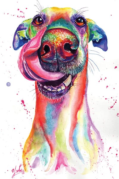 Attractive Dog by Yubis Guzman canvas print