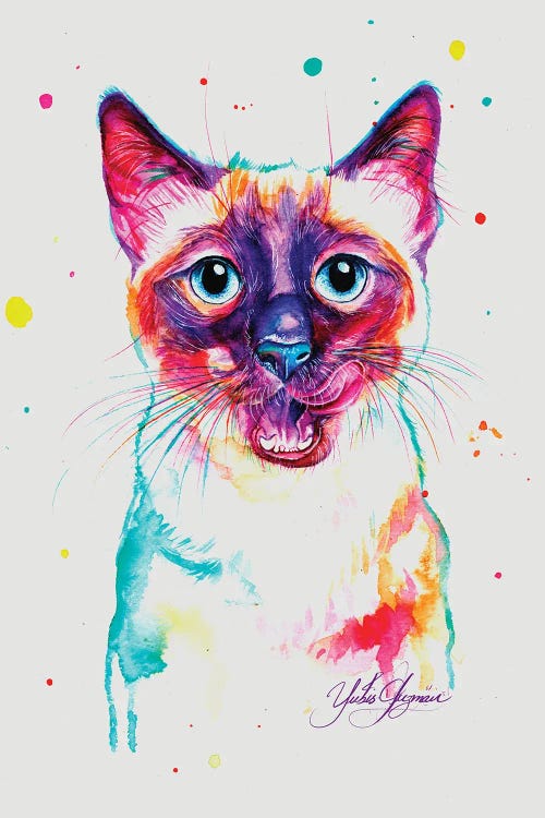 Siamese Cat by Yubis Guzman wall art