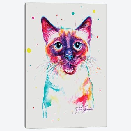 Siamese Cat Canvas Print #YGM101} by Yubis Guzman Canvas Art
