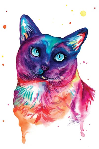 Retrato Siamés by Yubis Guzman framed wall art