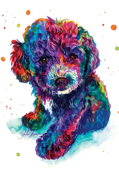 Poodles: Mi Caniche Azul by Yubis Guzman