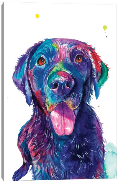 Mi Mirada Tierna Canvas Art Print - Labrador Retriever Art