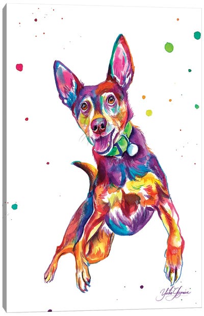Salto De Alegria Canvas Art Print - Chihuahua Art