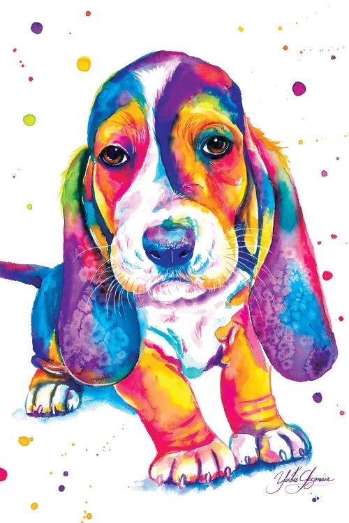 Baset Hound Bebé by Yubis Guzman wall art