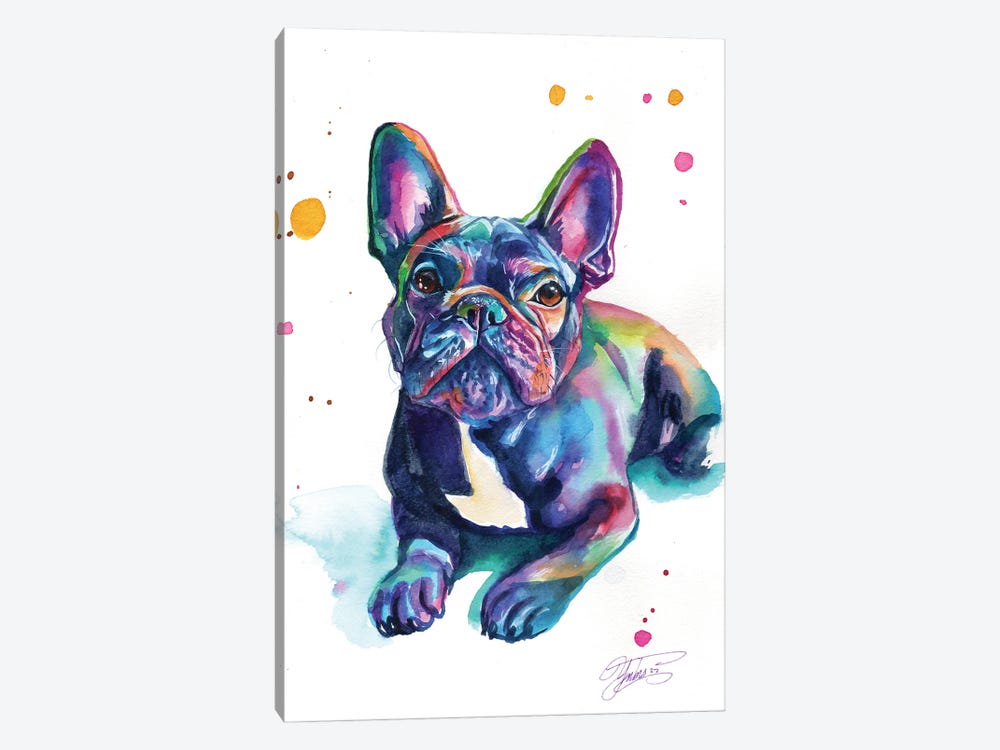 Bebe Bulldog by Yubis Guzman 1-piece Art Print