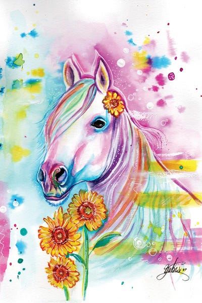 Unicornio Mágico by Yubis Guzman framed wall art