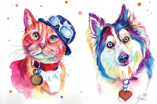Orange Cats: Dog Friends With Style by Yubis Guzman