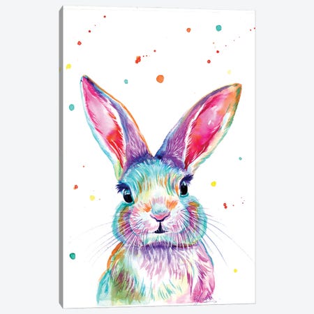 Love Bunny Canvas Print #YGM158} by Yubis Guzman Canvas Print