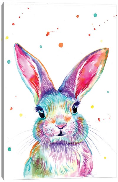 Love Bunny Canvas Art Print - Yubis Guzman