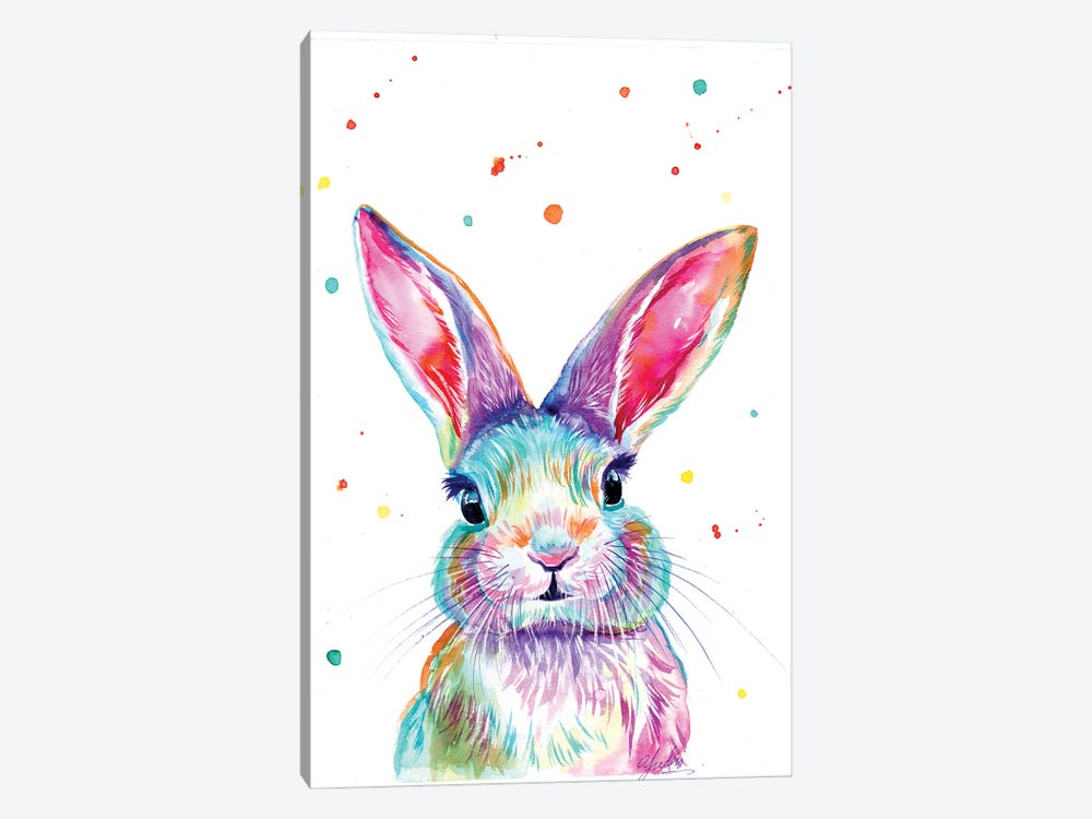 Love Bunny by Yubis Guzman 1-piece Canvas Print