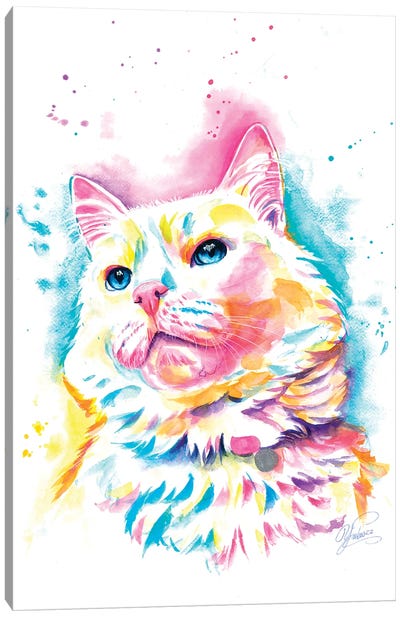 Cat Princess Canvas Art Print - Yubis Guzman