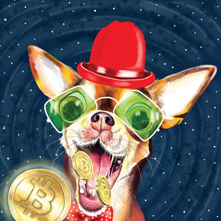 Chihuahua Atrapa Moneda by Yubis Guzman wall art