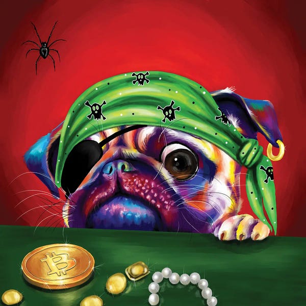 Money: Ripto Perro Pug Bitcion by Yubis Guzman