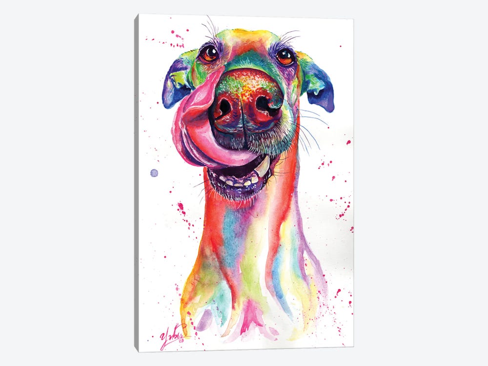 Attractive Dog by Yubis Guzman 1-piece Canvas Art Print