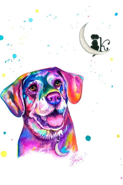 Luna by Yubis Guzman framed wall art