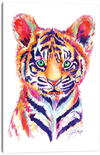 Baby Tiger Canvas Art Print - Tiger Art