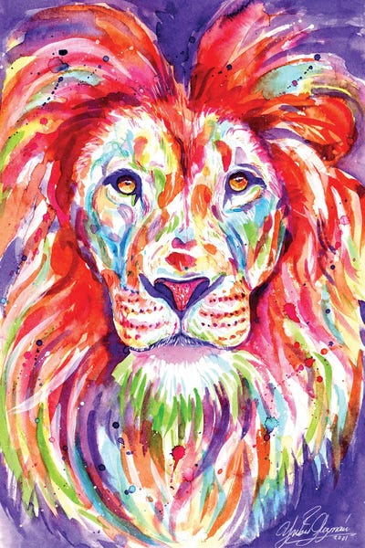 Yubis Guzman: The Colorful King Lion by Yubis Guzman