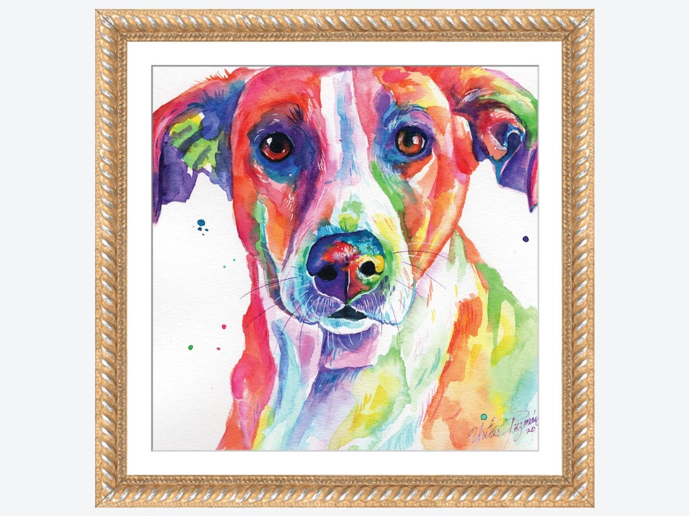 Dog in Neon Paint 2 - Kay Adams - Digital Art, Animals, Birds, & Fish, Dogs  & Puppies, Other Dogs & Puppies - ArtPal