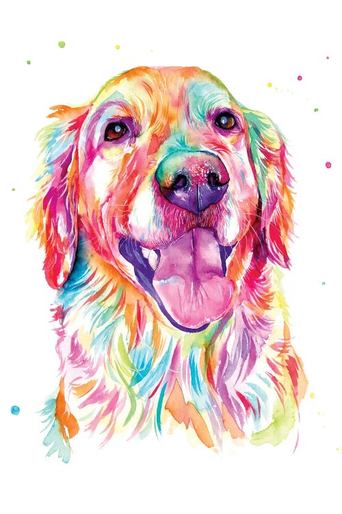 Golden Retriever by Yubis Guzman wall art