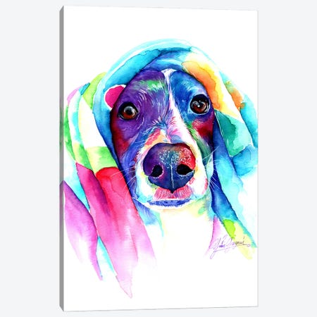 Heat Loving Dog Canvas Print #YGM53} by Yubis Guzman Canvas Print