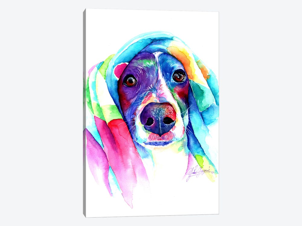 Heat Loving Dog by Yubis Guzman 1-piece Canvas Art Print