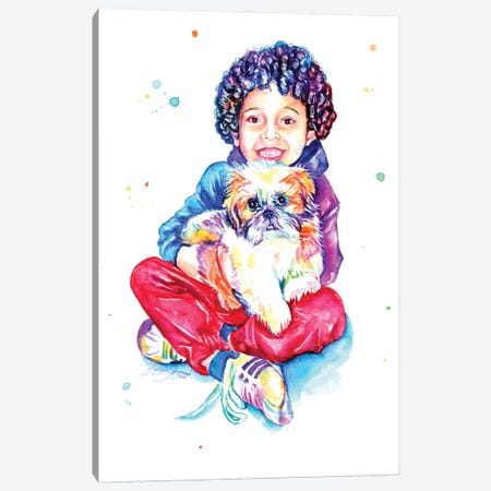 Sweet Little Friends Canvas Print #YGM76} by Yubis Guzman Canvas Wall Art