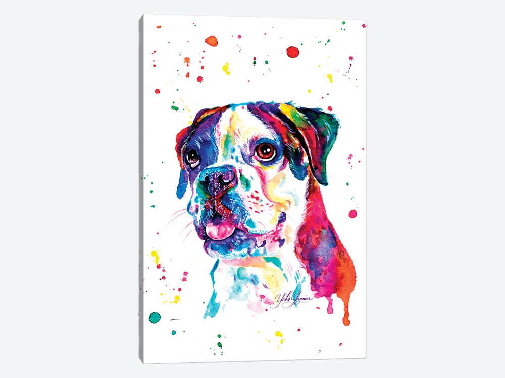 Colorful Boxer I by Yubis Guzman 1-piece Canvas Print