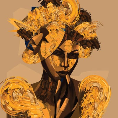 Mask by Yeabtsega Getachew canvas print