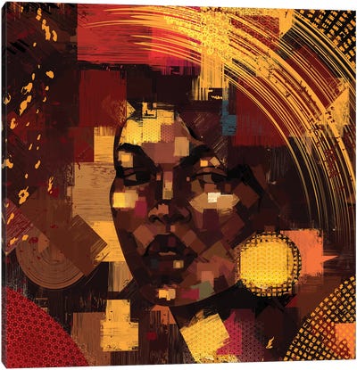 Look Forward Canvas Art Print - Afrofuturism