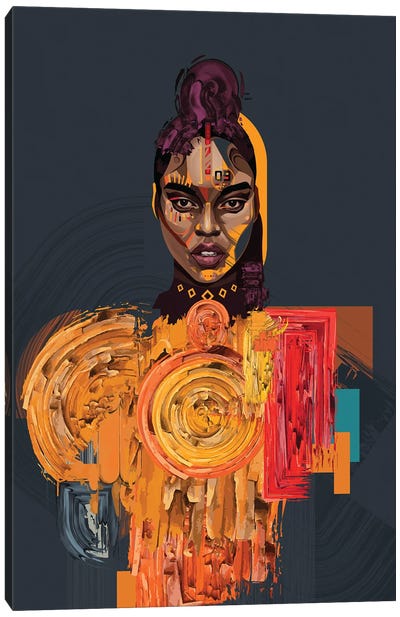 Warpaint Canvas Art Print - Afrofuturism