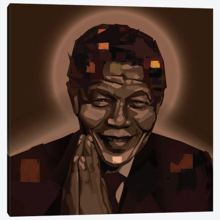 Nelson Mandela Canvas Print #YGT9} by Yeabtsega Getachew Canvas Art