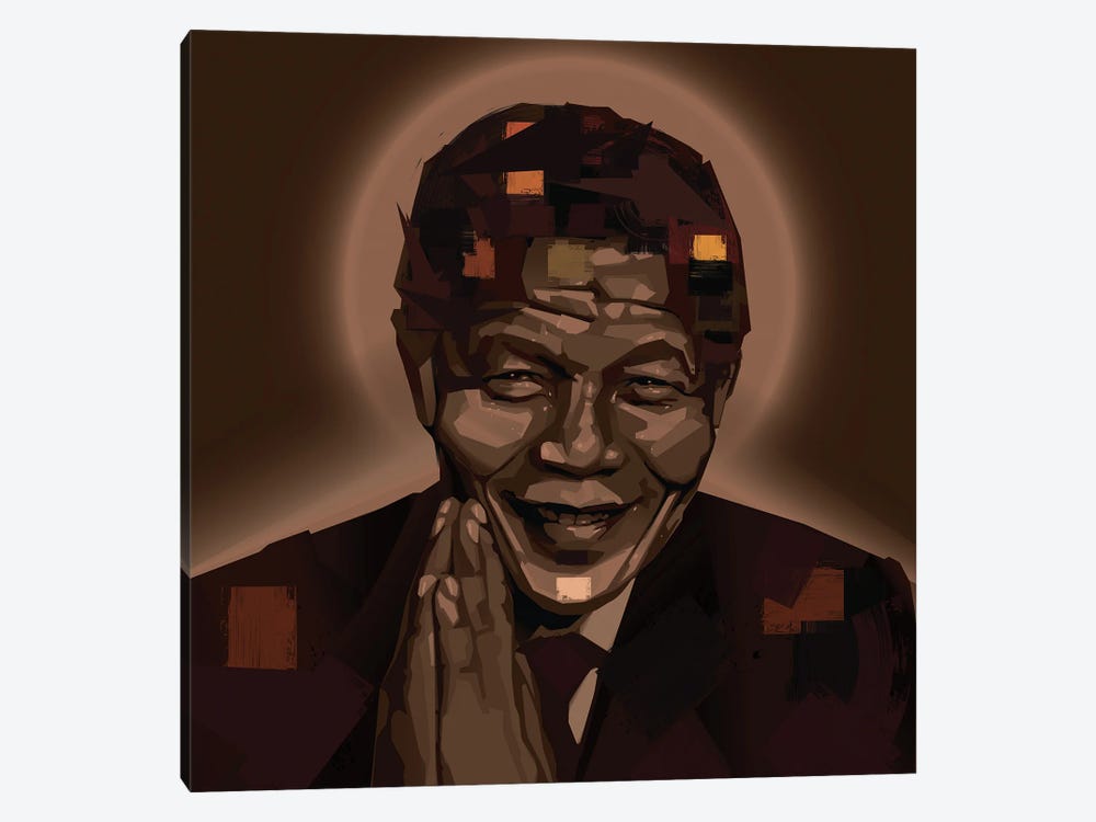Nelson Mandela by Yeabtsega Getachew 1-piece Canvas Wall Art