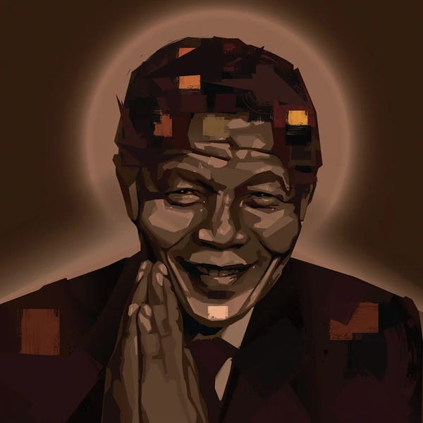 African American Art: Nelson Mandela by Yeabtsega Getachew