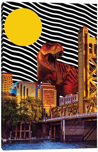 Sacramento Is In Danger Canvas Art Print - Dinosaur Art