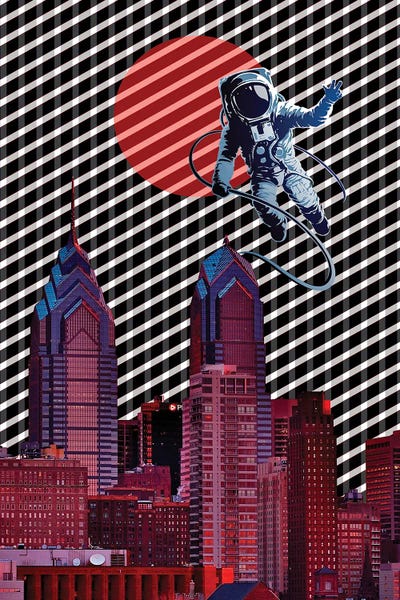 Through Space And Time by Yegor Zhuldybin art print