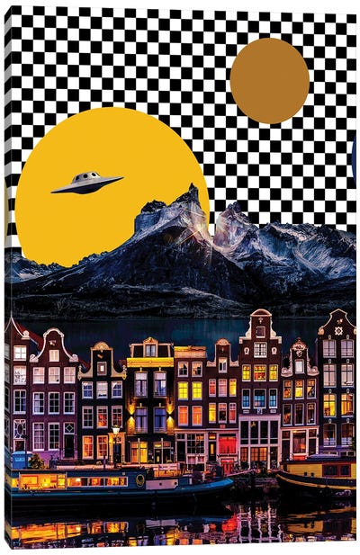 UFO Canvas Art Print - Netherlands Art