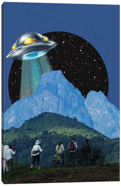 Climbing Canvas Art Print - UFO Art