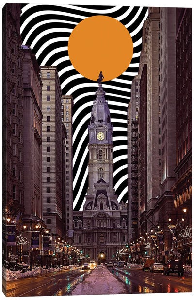 Heyday Of Philadelphia Canvas Art Print - City Sunrise & Sunset Art