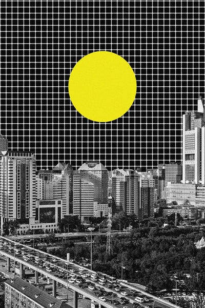 Lattice World by Yegor Zhuldybin art print