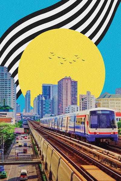 Trains: Movement In Space by Yegor Zhuldybin