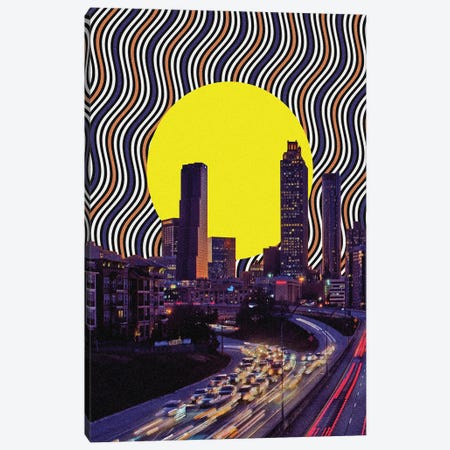 Moving Atlanta Through Space And Time Canvas Print #YGZ78} by Yegor Zhuldybin Canvas Wall Art
