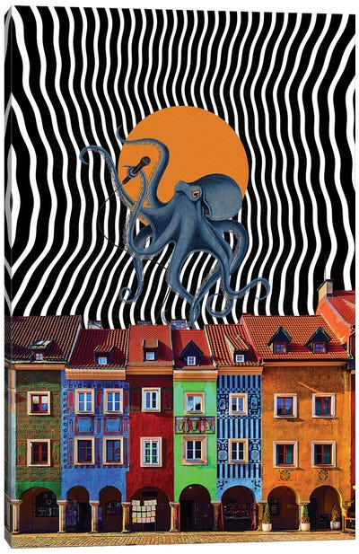 Octopus Concert Canvas Art Print - Yegor Zhuldybin