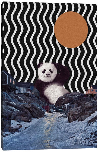 Panda Rest Canvas Art Print - Gentle Giants